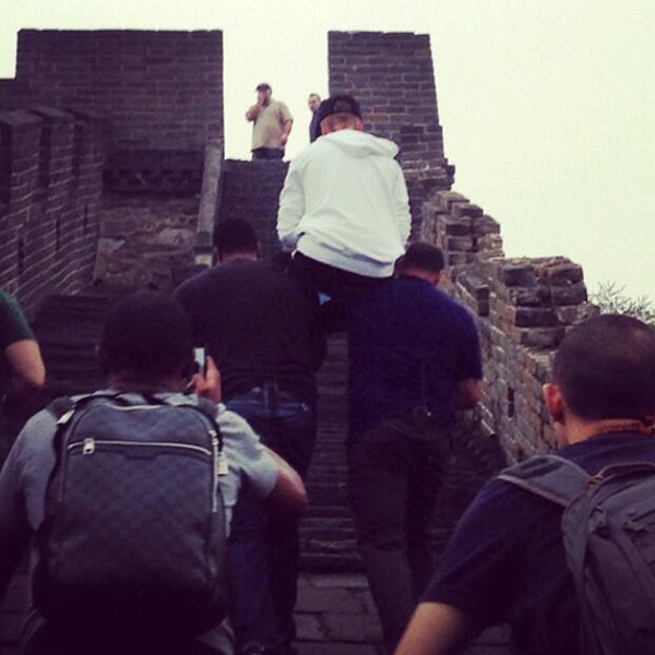 Justin Bieber, Great Wall of China Justin Bieber, Great Wall of China